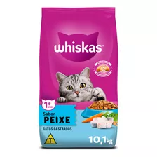 Ração Whiskas Para Gatos Castrados Adultos Sabor Peixe 10,1kg