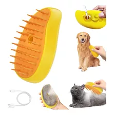 Escova De Vapor 3 Em 1 Para Cão E Gato Elétrico Para Pêlos