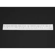 Emblema Palabra International Cromo Lateral Letra X Letra