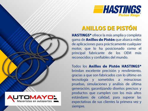 Kit Anillos De Pistn Std Hastings Samurai 1.3l L4 86-95 Foto 5