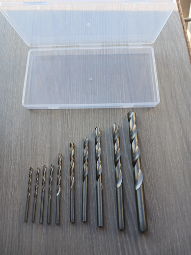 Jogo 10 Brocas Com Hss (aço Rápido) 2,5 A 10mm Para Madeira