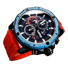 Reloj Para Hombre Marca Loto Redondo Pulso Silicona