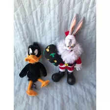 Kit 2 Pelucias Patolino E Pernalonga Noel Warner Bros Looney