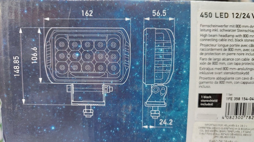 Faro Hella Led Comet 450 Vw Jeep 4x4 Ford Gmc Toyota Rally  Foto 7