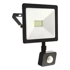 Reflector Led Con Fotocélula 20w Ip65 Foco Para Exterior Color De La Carcasa Negro Color De La Luz Blanco Cálido