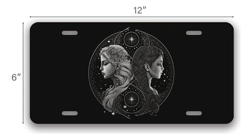 Gemini - Placa Decorativa Del Zodiaco Con Diseo De Astrolog Foto 3