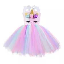 Vestido De Unicornio Con Lentejuelas Para Niñas Vestido Tut