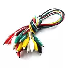 Cables Cocodrilo 40cm 10pcs Ecuaplus