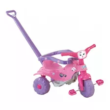 Triciclo Motoquinha Infantil Tico Tico Pets Rosa Magic Toys