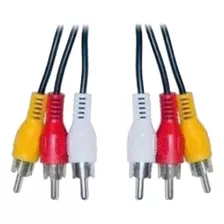 Cable De 3 Rca A 3 Rca Para Dvd Etc 1,80 Mts