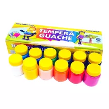 Tinta Tempera Guache Acrilex 12 Cores 15 Ml Crianças