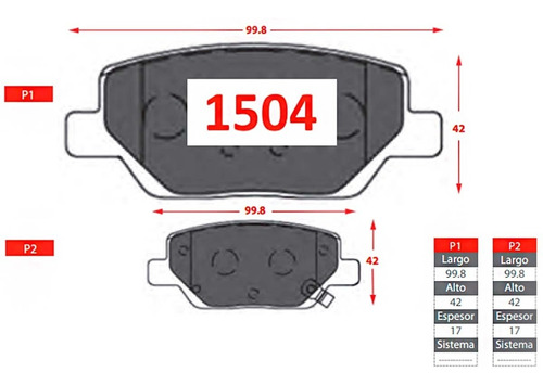 Pastillas De Frenos Para Fiat Tipo 1.6 / 2019 En Adelante Foto 2