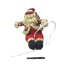 Boneco Antigo Precisa Limpeza Papai Noel Corda 46x34x17cm