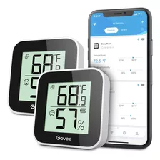 Govee Monitor De Temperatura Y Humedad, Paquete De 2, Higróm