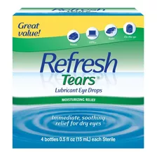 Refresh Tears Gotas Lubricantes Para Ojos 4 Pack