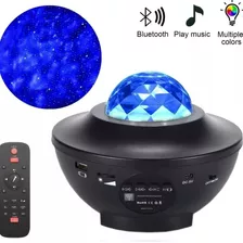 Proyector Galaxia Parlante Bluetooth Luz De Noche C/remoto Color De La Estructura Negro