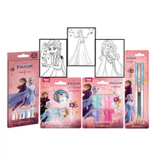 Material Escolar Barato Combo Frozen 4 Itens Personalizados