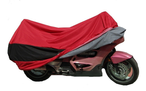 Funda Bicolor Roja Para Motocicleta Honda O Similares   Foto 2