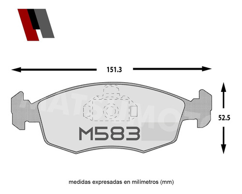 Pastillas De Freno Semi Metlica Fiat Idea 2005-2010 Foto 3