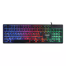 Teclado Com Fio Gamer Kross Njord Usb Membrana Led Ke-kg105 Cor De Teclado Preto Idioma Português Brasil