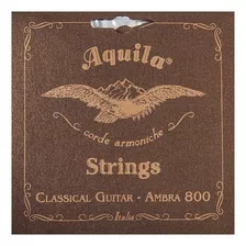 Encordado Para Guitarra Clásica - Aquila Serie Ambra 800 