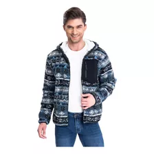 Poleron Patagonia Hombre Polar Abrigo Invierno Azul 