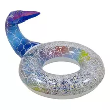 Boia Inflável Cauda De Sereia Glitter Piscina Água Mar Praia