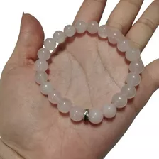 Pulsera De Piedra Natural - Pulsera De Cuarzo Rosa