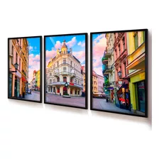 Quadro Decorativo Foto Centro Comercial 30x45 Trio Quarto