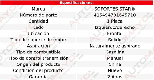 1-soporte De Motor Del Izq/der Fleetline 3.5l 6 Cil 46-51 Foto 2