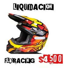 Casco Fly Motocross Super Liviano Oferta Imperdíble Hoy