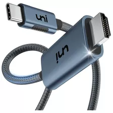 Cable Usb C A Hdmi 2.1 8k@60hz,4k@144hz 6ft Aluminio