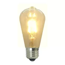 Foco Pera Vintage Led Luz Calida 4w E27 Edison Transparente Color De La Luz Blanco Cálido