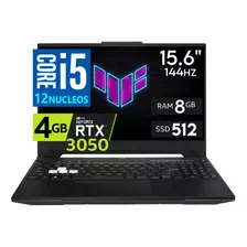 Asus Tuf F15 Core I5 12500h Ram 8gb Ssd 512gb V. 4gb Rtx3050