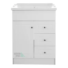 Mueble Vanitorio Lacado Blanco 60 Cm X 47 Cm Completo