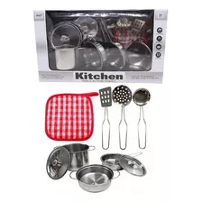 Kit Panelinhas Infantil Inox Divertido - Shiny Toys