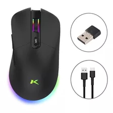 Mouse Gamer Dual Hibrido 10000dpi Full Rgb Led Com Software