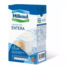 Pack X 6 Unid. Leche Lvida Ent 1 Lt Milkaut Leche Larga Vi