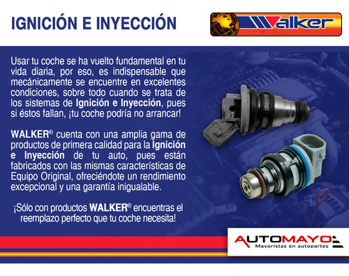 1 Kit Rep Inyect Multiport Walker Mustang L4 2.3l P/ford 90 Foto 4