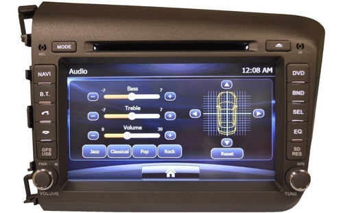 Honda Civic 2012 Dvd Gps Bluetooth Estereo Usb Radio Touch  Foto 4