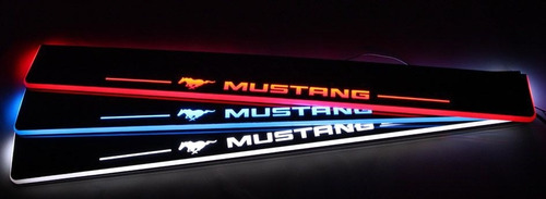 Estribos Iluminados Led Inteligentes Para Ford Mustang Foto 5
