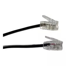 Extensão Fio Telefônico Com Plug Rj11 C/ 10 Metros Preto