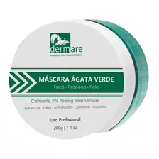 Máscara Tratamento Facial Ágata Verde 200g Dermare