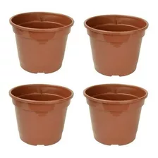 10 Vasos Pote N15 Rosa Do Deserto Suculentas Outras Marrom 