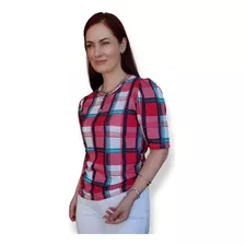 Blusinha Manga Princesa Bufante Prega Moda Verão Feminina