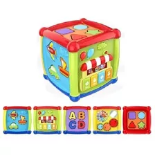 Cubo Didactico Bebe Piano Musica Encastre Reloj Babymovil