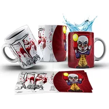 Caneca 325ml It A Coisa Personagens Clássico Filmes Terror