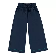 Calça Infantil Feminina Wide Leg Rovi Kids Azul