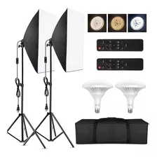 Kit De Luz Led Softbox Andoer Para Estudio Profesional