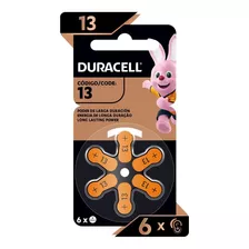 Duracell Pila Auditiva Pr 13 Zinc-air Pr13 (6 Baterías) 